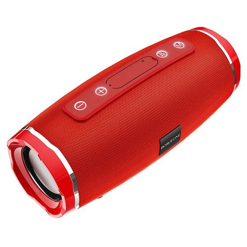 Беспроводная Bluetooth колонка BOROFONE BR3 красная, (TWS, FM, SD, USB, AUX, MIC)