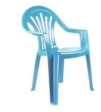 Кресло детское (голубой) - фотография № 5