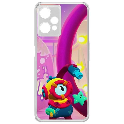 Силиконовый чехол / накладка Krutoff Clear Case Brawl Stars-Отис для Realme 9 Pro