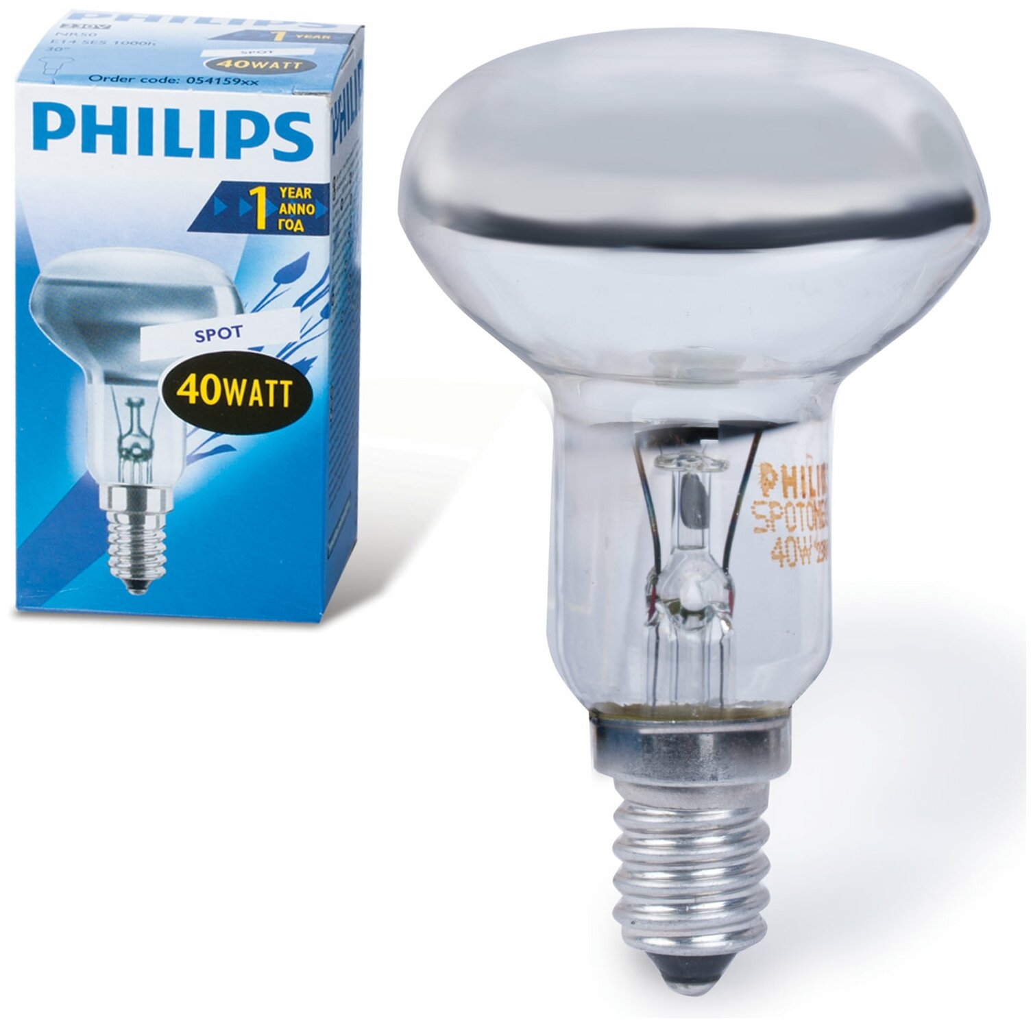 Лампа накаливания Philips 871150005415978, E14, R50, 40 Вт, 2700 К - фотография № 2