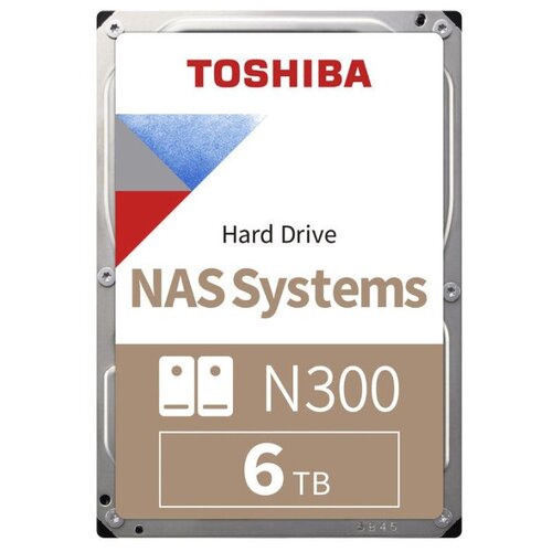 Жесткий диск Toshiba Original SATA-III 6Tb HDWG460UZSVA NAS N300 256Mb