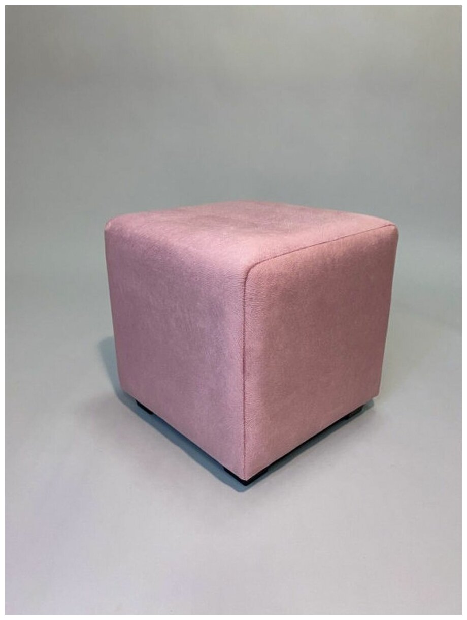 Пуф для прихожей A. R. R. AU-FURNITURE, 40х40х40 см, антивандальный, розовый