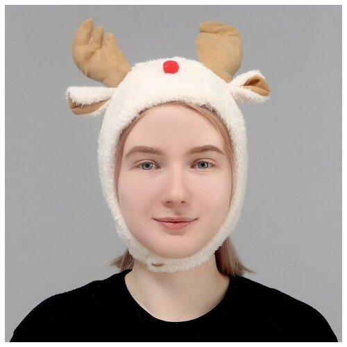 фото Карнавальная шапка «олень» с рожками recom