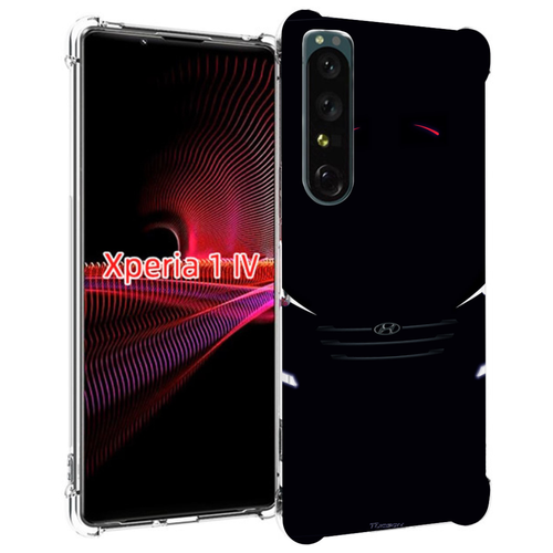 Чехол MyPads hyundai хендай 1 для Sony Xperia 1 IV задняя-панель-накладка-бампер