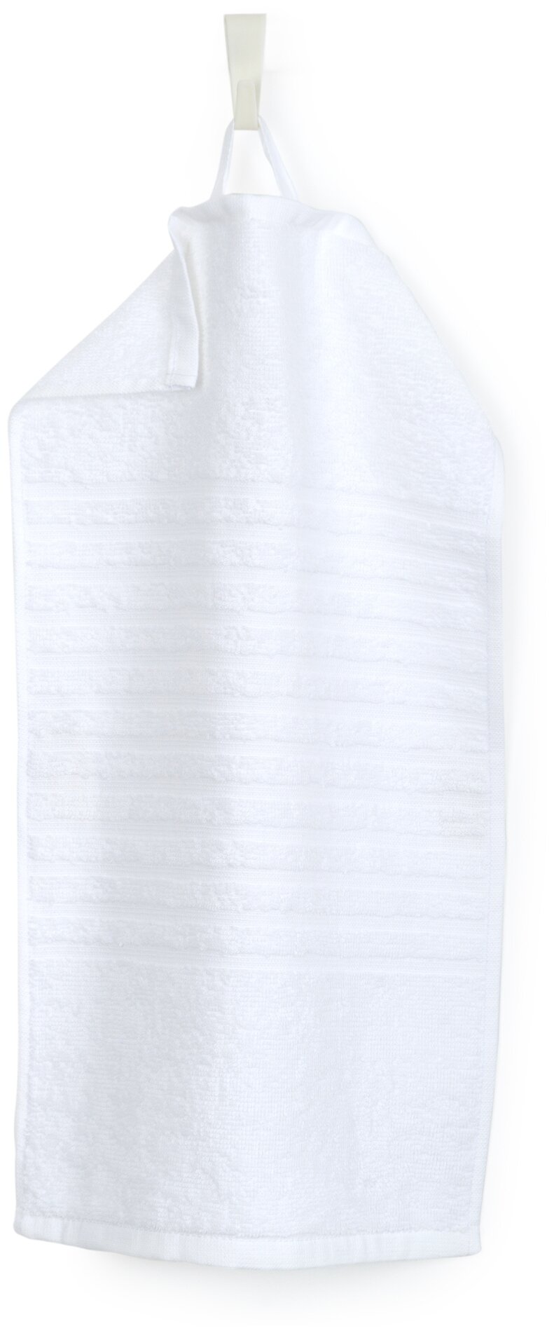 Салфетка махровая, полотенце для лица и рук, Донецкая мануфактура, 30Х50 см,цвет:белый, 100% хлопок - фотография № 1