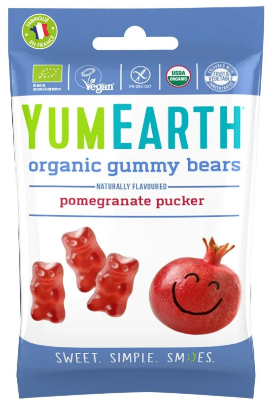 Мармелад органический жевательный (мишки) YumEarth Gummy Bears со вкусом граната. - фотография № 1