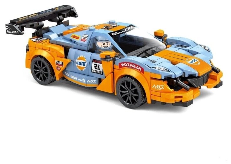 Конструктор Nissan GTR, RACING 31033 гоночный автомобиль, спорткар инерционный,358 деталей