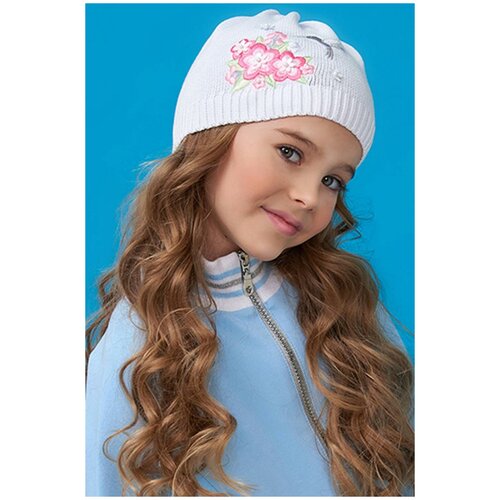 фото Шапка chobi, белый, 56-58