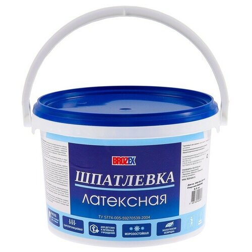 Шпатлёвка латексная Brozex, 5 кг