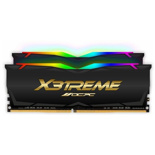 Модуль памяти DDR 4 DIMM 32Gb (16Gbx2), 3600Mhz, OCPC X3 RGB MMX3A2K32GD436C18BL, RGB, CL18, BLACK LABEL