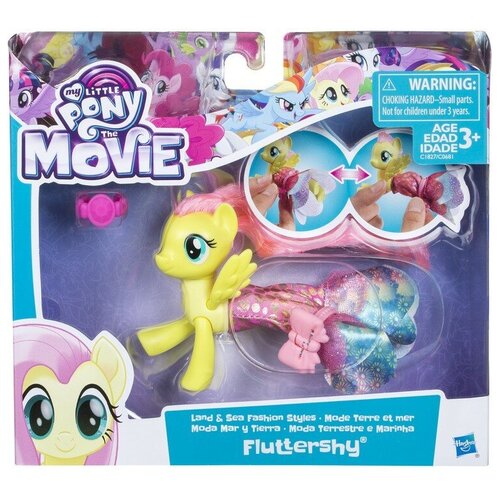 My Little Pony. The Movie. Мерцание - Флаттершай в волшебном платье с аксессуарами C1827 Hasbro