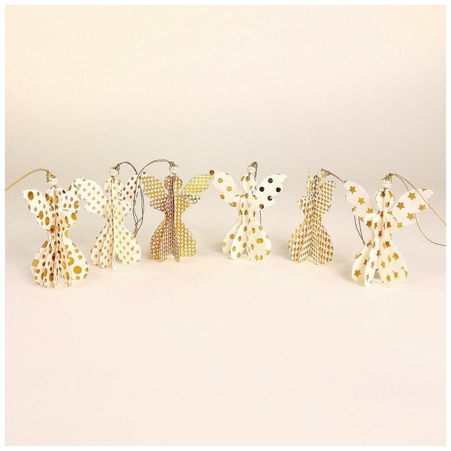 фото Набор декоративных елочных украшений Angels, 6 шт, EnjoyMe