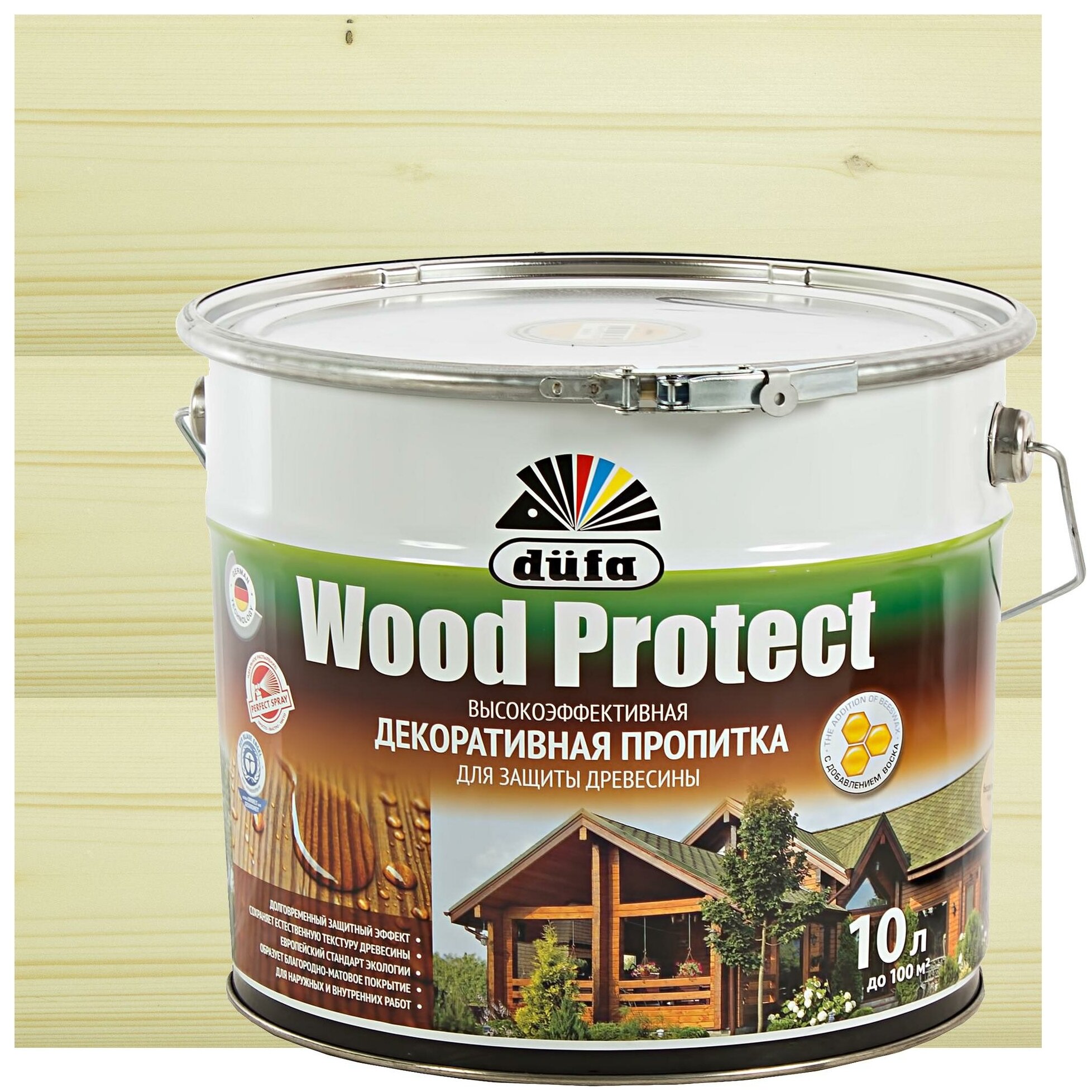 Антисептик Wood Protect прозрачный 10 л