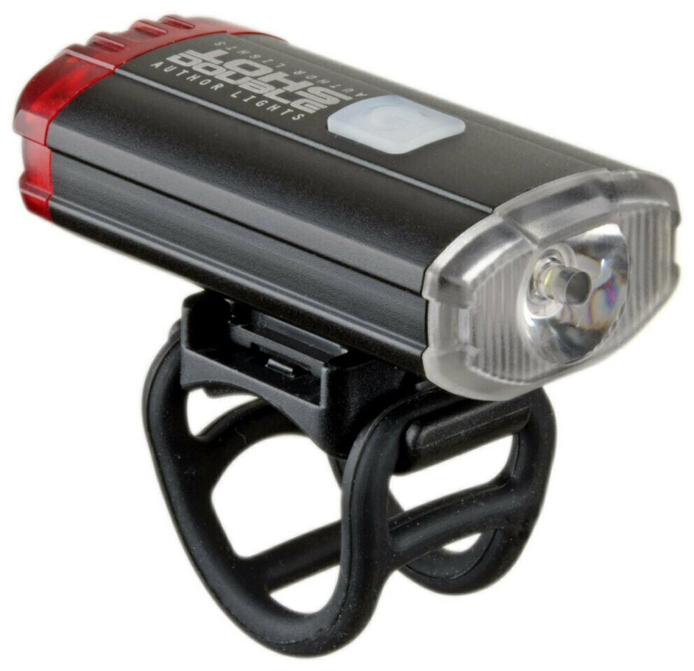 Фара передняя с задним фонарем A-DOUBLESHOT USB 250/12 LM AUTHOR