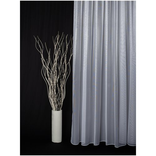 Тюль в гостиную, в зал, в спальню, в гостиную, в кухню, в комнату, в веранду 250х500 см 1 шт.