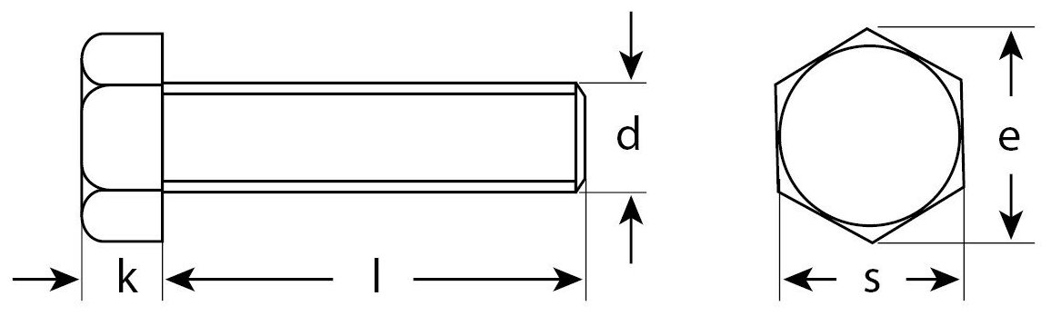 ЗУБР ГОСТ 7798-70, M6 x 50 мм, кл. пр. 5.8, болт оцинкованный, 4 шт (303086-06-050)