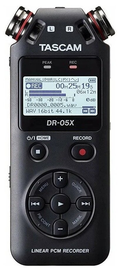 Портативный рекордер Tascam DR-05X черный