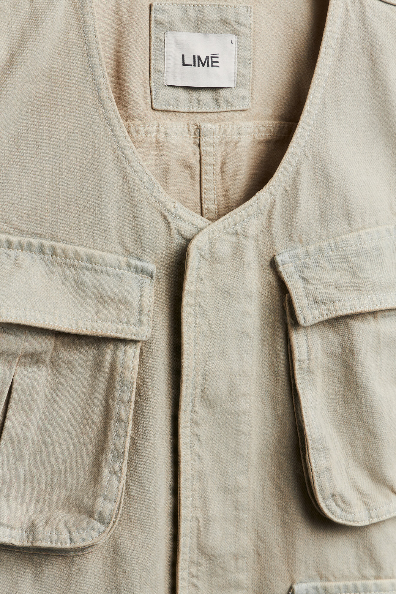 Жилет LIME, размер M, винтажный бежевый — фото 1