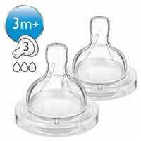 Соска средний поток Philips Avent (Филипс Авент) Anti-colic SCF633/27, 2 шт, 3 мес+