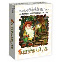 Фигурный деревянный пазл Нескучные игры Детская серия Сказочный лес