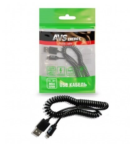 USB - mini USB кабель AVS mini USB (2м, витой) MN-32