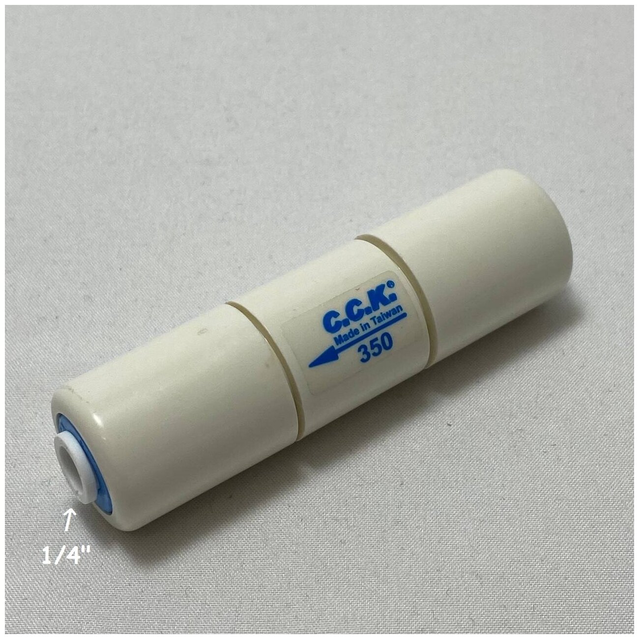 Ограничитель потока 350 мл/мин / Контроллер дренажа для фильтра (1/4" трубка) из усиленного пластика C.C.K.