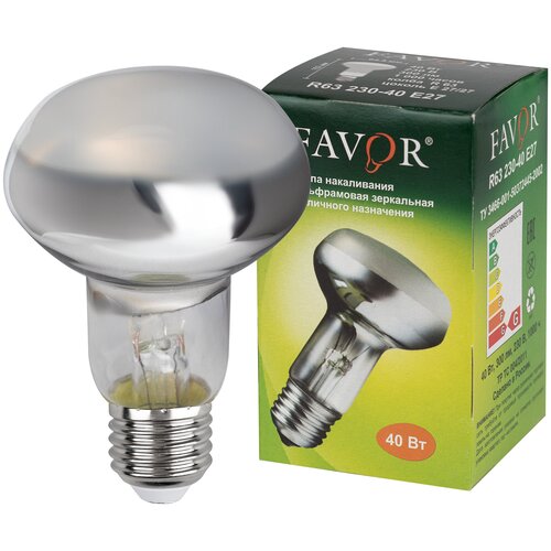 Лампа накаливания ЗК 40Вт R63 230-40 E27 (50) Favor 8105010