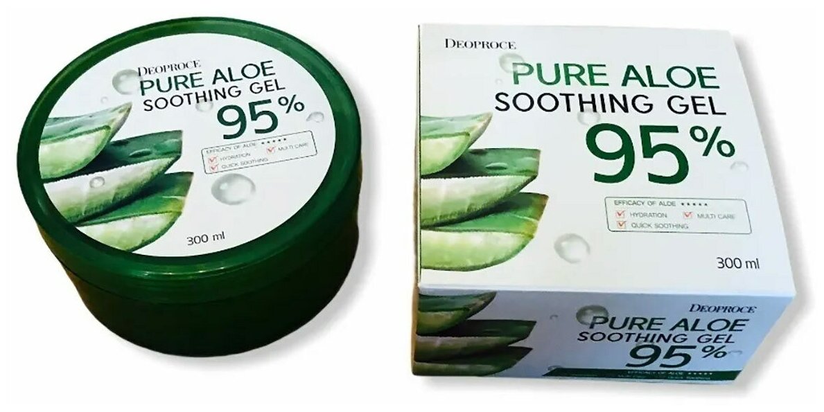 Deoproce Гель для тела Pure Aloe 95% Soothing Gel, 300 мл