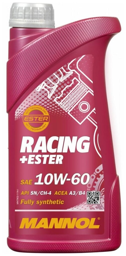 MANNOL Масло Моторное Racing Ester 10w60 1 Л.