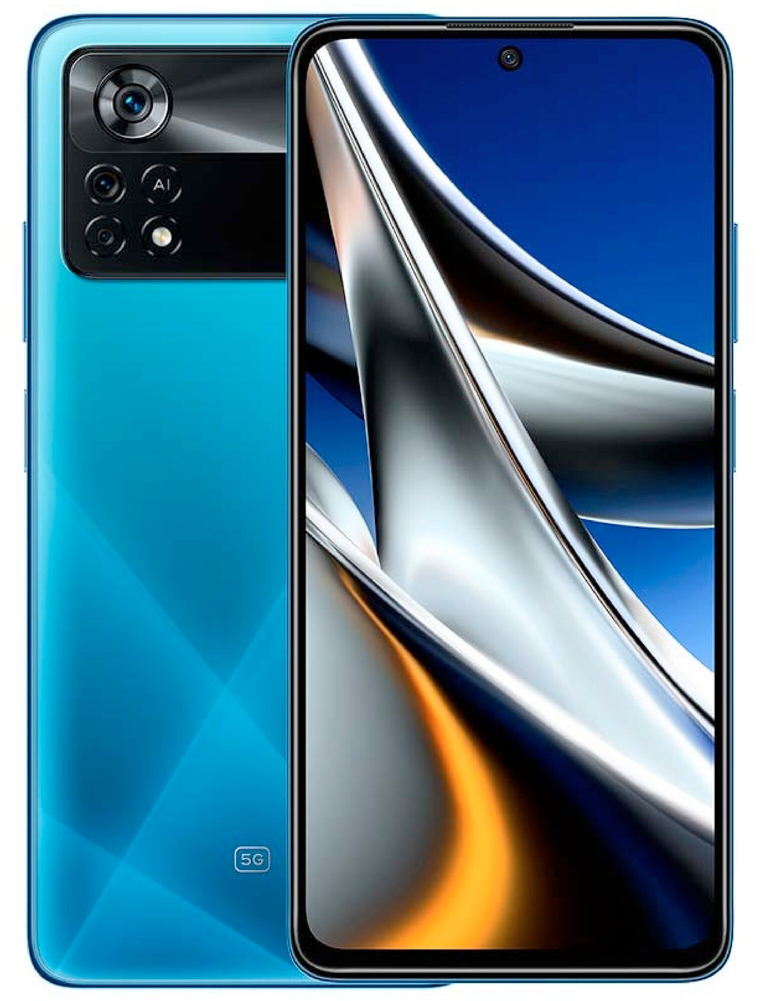 Смартфон Poco X4 Pro 5G 8/256Gb Blue (Лазерный синий) Global Version