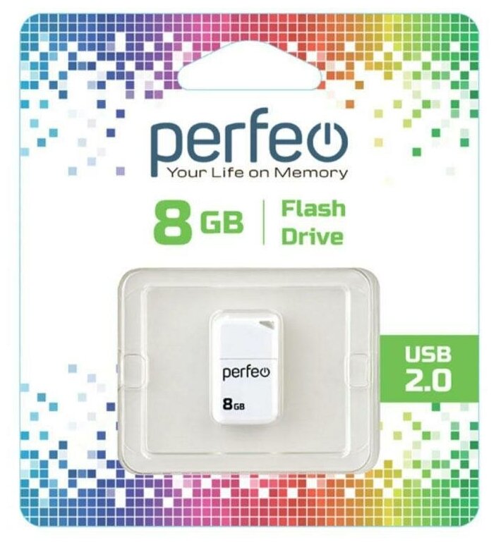 USB флешка Perfeo USB 8GB M03 White