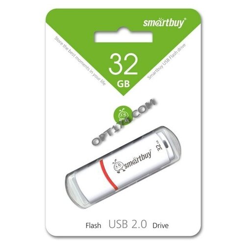 Флэш USB 32Gb Smart Buy Crown White SMARTBUY 56654 | цена за 1 шт