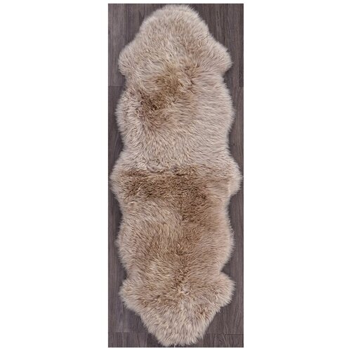 Ковер Sheepskin 55x190 - светло бежевый - Прямоугольник - коллекция Овчина Sheepskin 0.55x1.90