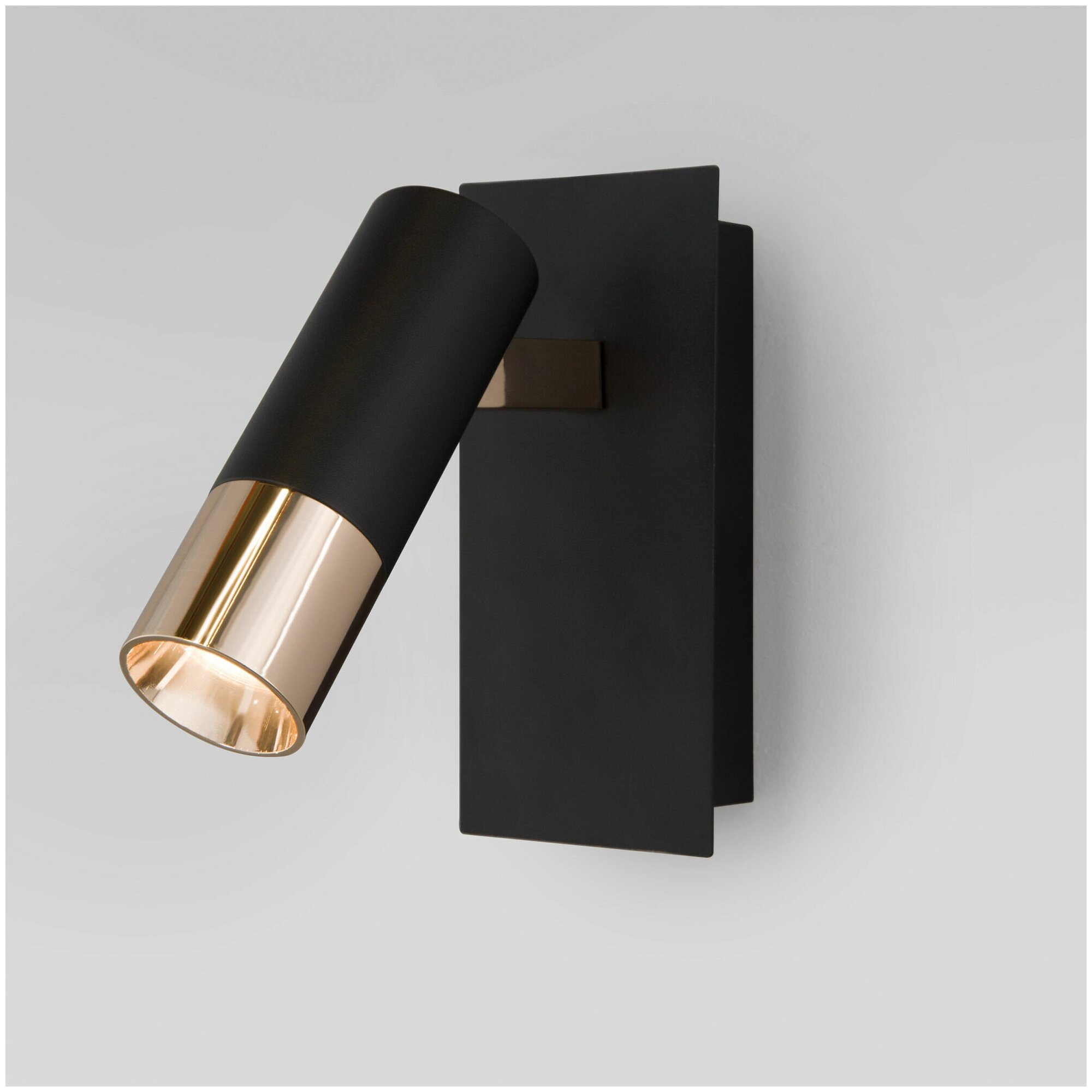 Спот / Настенный светодиодный светильник с поворотным плафоном Eurosvet Cast 20142/1 LED черный / золото