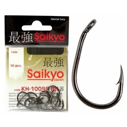Saikyo, Крючки KH-10098 Clever Carp, №6, BN, 10шт.