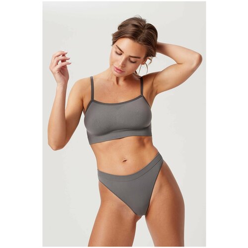 Топ GYMPANTHERS, размер XS/S, серый