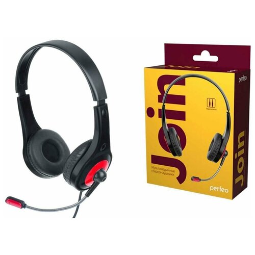 Наушники мониторные проводные Perfeo JOIN с микрофоном черная 102000₽