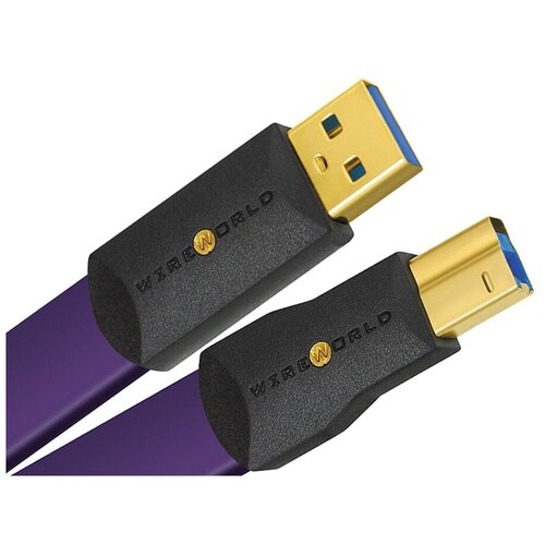 Кабель цифровой Wireworld Ultraviolet 8 USB 3.0 A-B Flat Cable 1.0m