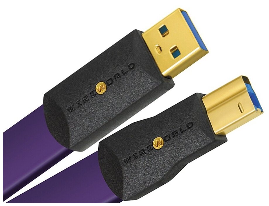 фото Кабель цифровой Wireworld Ultraviolet 8 USB 3.0 A-B Flat Cable 1.0m