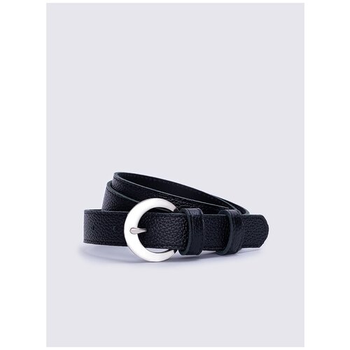 фото Ремень vivian женский кожаный базовый с круглой пряжкой a.valentino