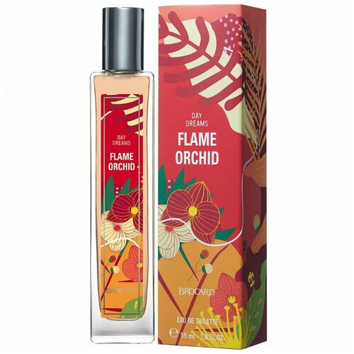 Женская туалетная вода Brocard Day Dreams Flame Orchid /Огненная орхидея, 55 мл цветочная фантазия орхидея туалетная вода 50 мл