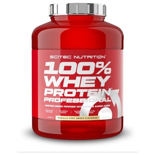 Протеин Scitec Nutrition 100% Whey Protein Professional, 2350 гр., ваниль-ягода