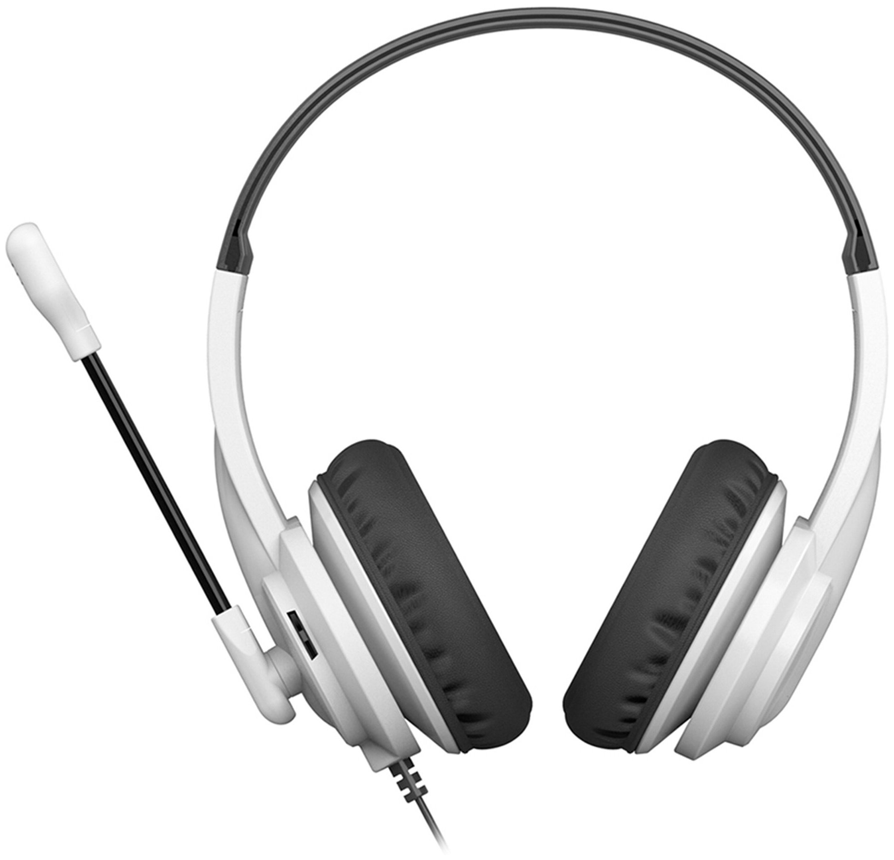 Наушники с микрофоном A4Tech HU-10 черный/белый 2м накладные USB оголовье