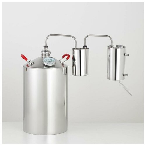 Дистиллятор Разборный 12 л горло 40 мм с термометром ручки микс деревометалл 926200₽