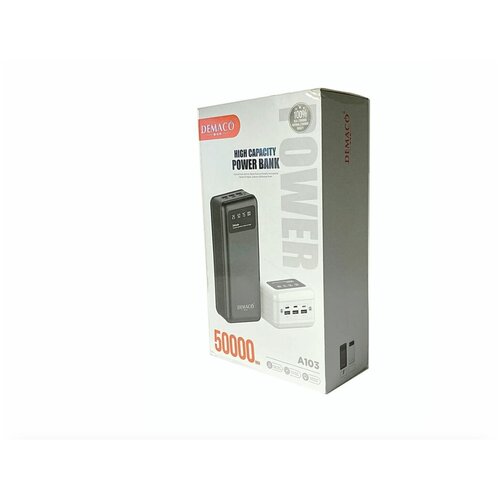 внешний аккумулятор powerbank mk p50 50000 mah Внешний аккумулятор Powerbank Demaco A103 на 50000 mAh.