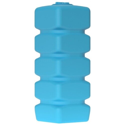 АКВАТЕК Бак для воды QUADRO W 1000 синий (штуцеры, поплавок) вертикальный