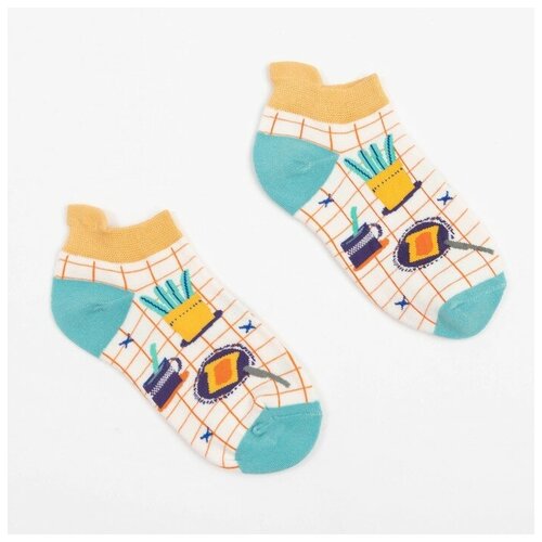 Носки Minaku, размер 36/41, бежевый женские носки minaku укороченные размер 36 41 желтый синий