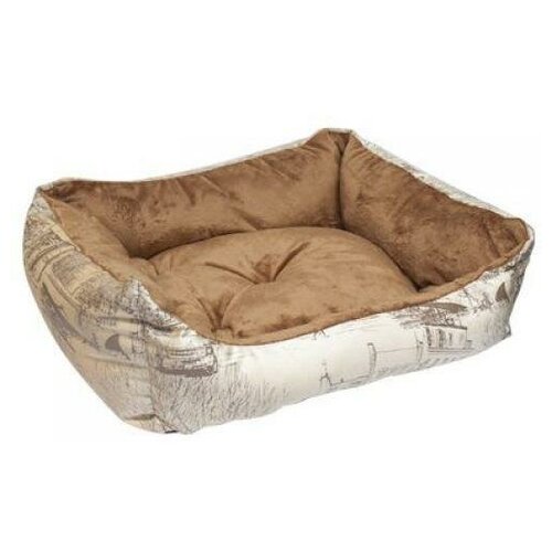 Лежанка-диван для собак (микровелюр+вельбо) 45*52*17 см