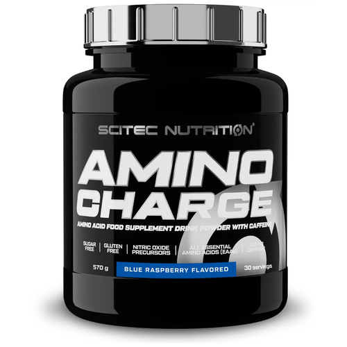 Аминокислота Scitec Nutrition Amino Charge, голубая малина, 570 гр. аминокислота scitec nutrition amino charge яблоко 570 гр