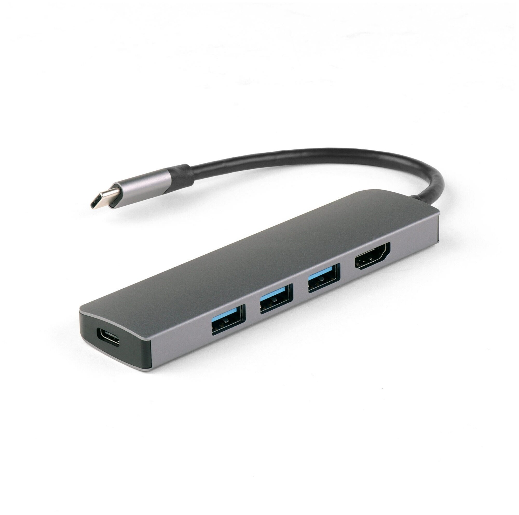 Док-станция IQFuture IQ-C5 Type-C (3xUSB 3.0, USB Type-C, HDMI), Серый IQ-C5-U